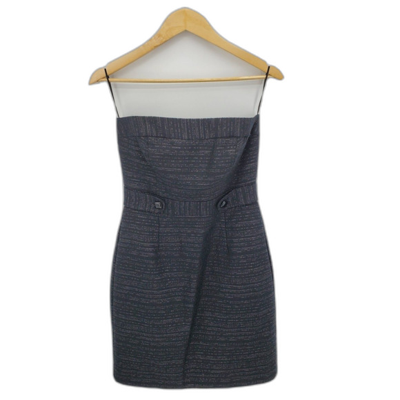 Trina Turk Dresses & Skirts - Trina Turk Womens Strapless Dress Black Metallic Size 2 Cocktail Party